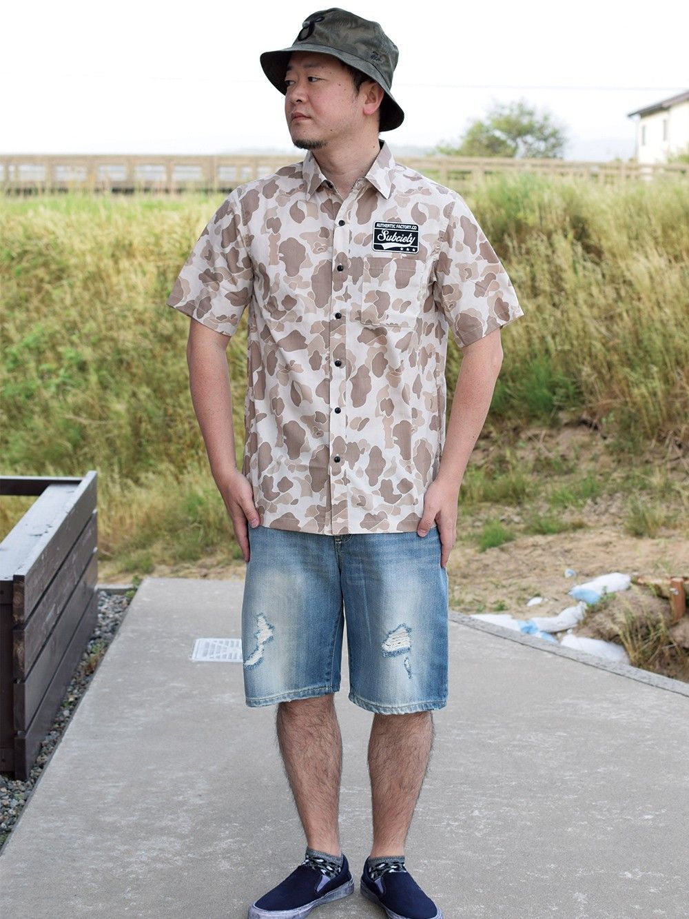 EMBLEM SHIRT S/S-CAMOUFLAGE-