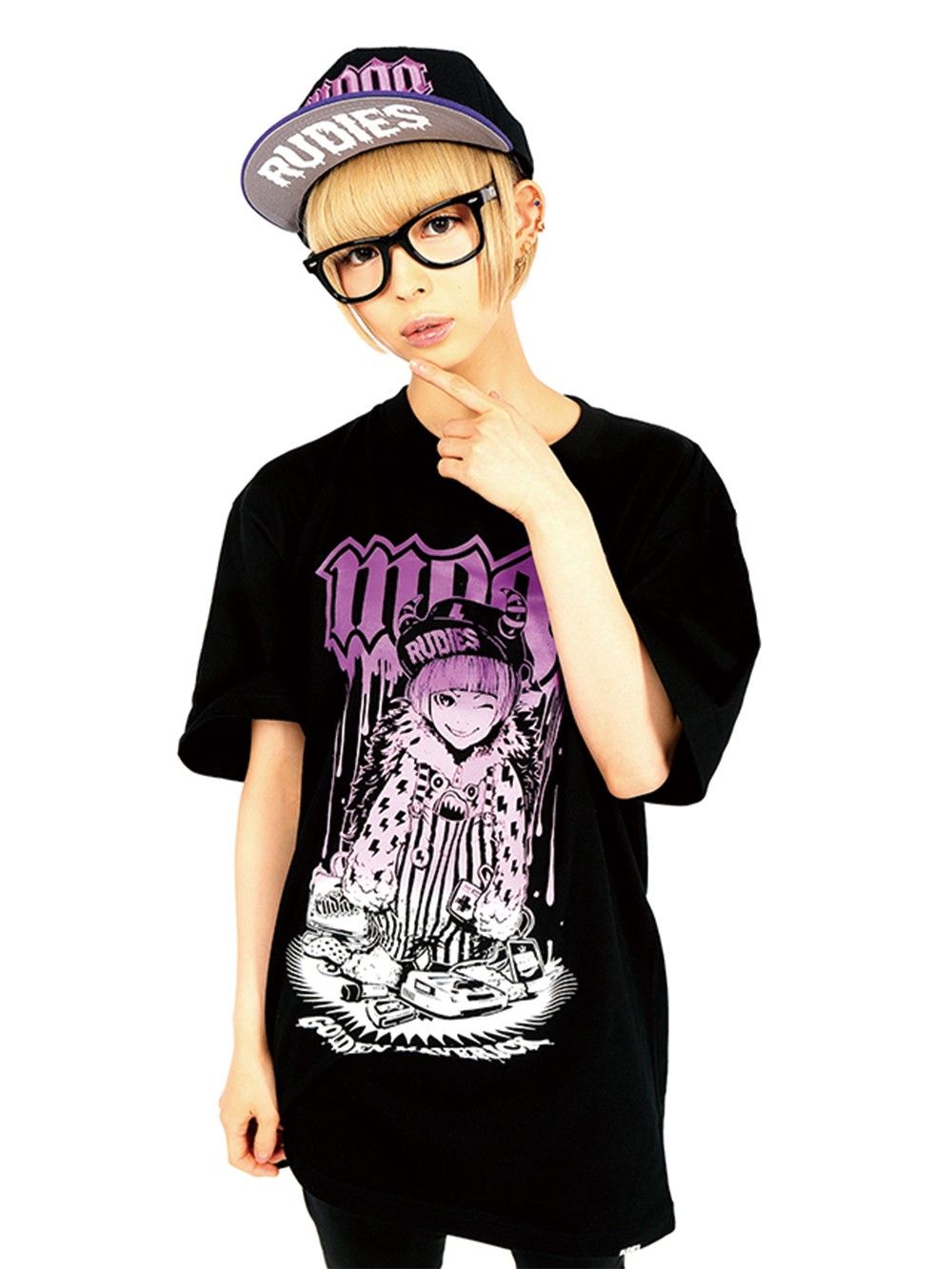 RUDIE'SxMOGA PURPLE GEEK-T
