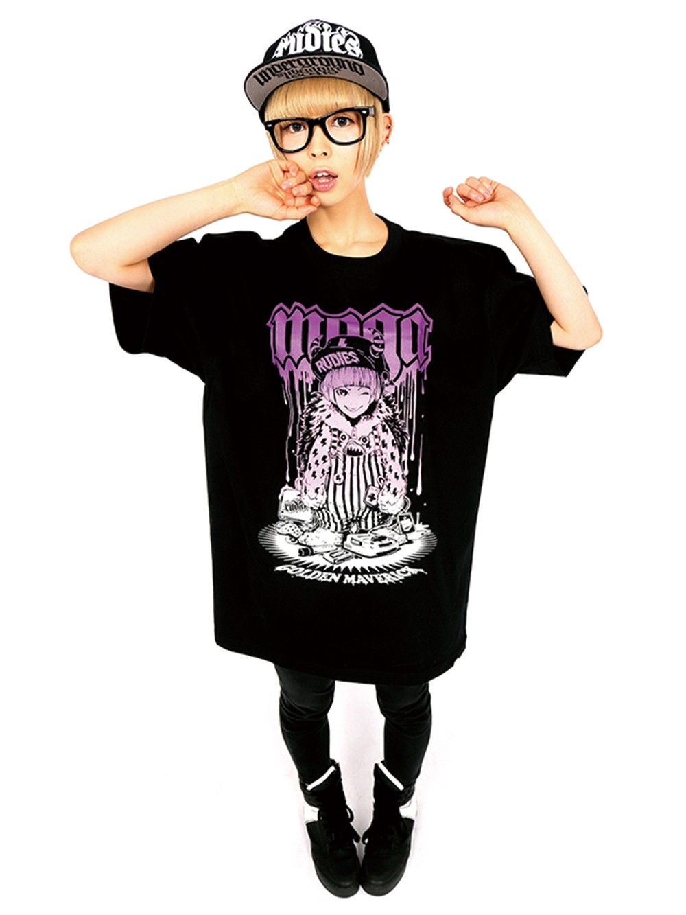 RUDIE'SxMOGA PURPLE GEEK-T
