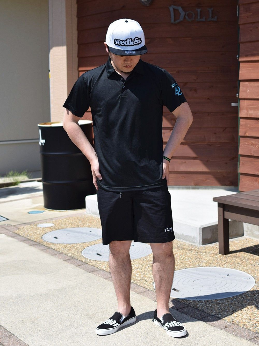 range nylon beach shorts