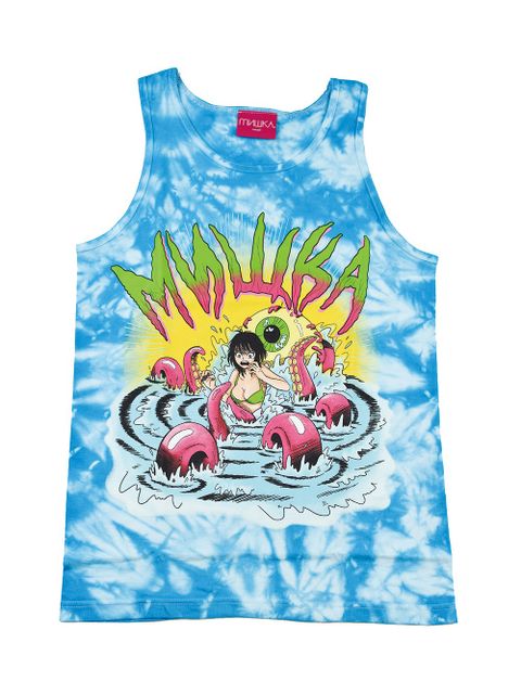 Tentacle Attack Tie Dye Tank Top