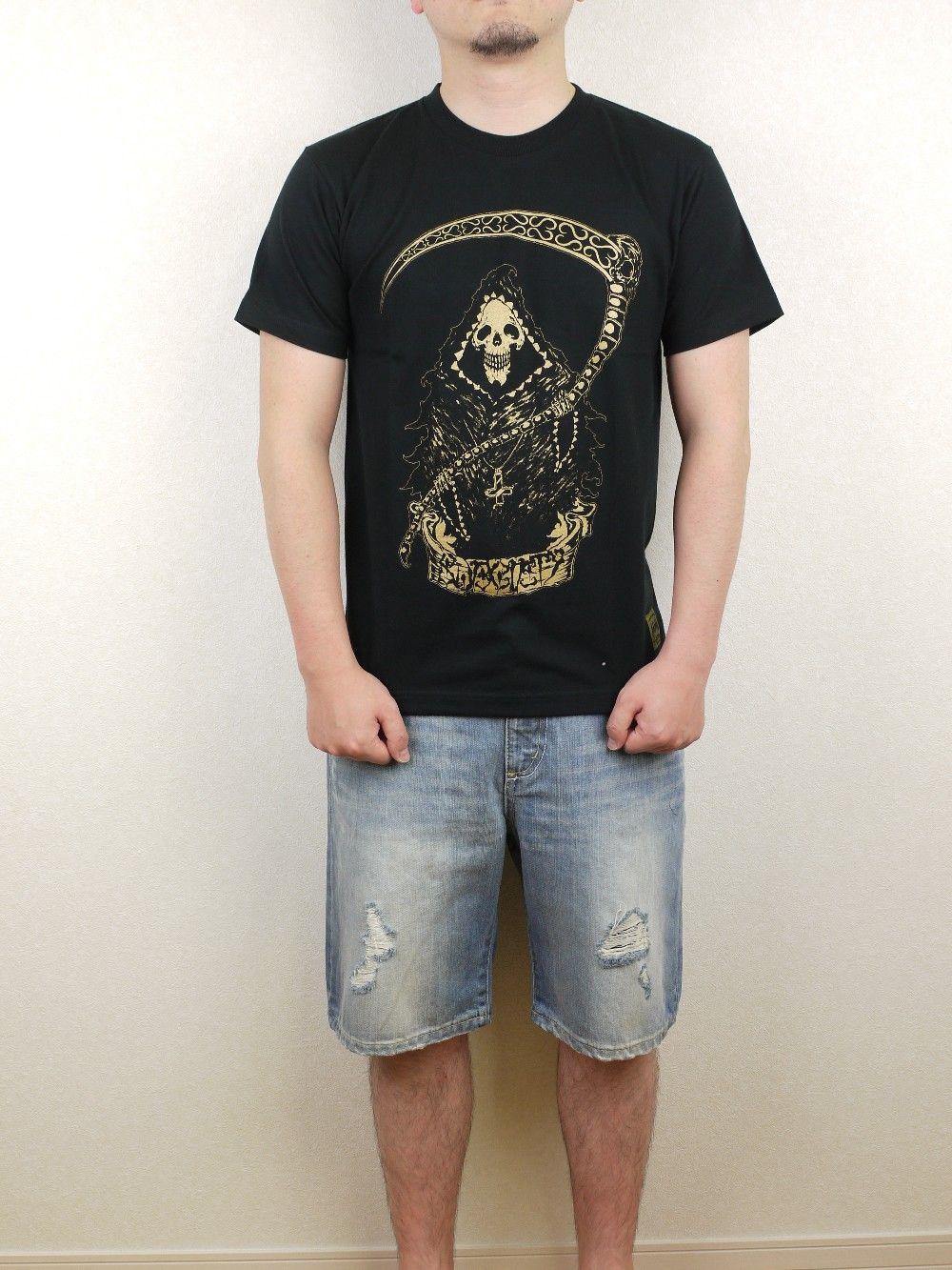 DENIM SHORTS -STUDS-