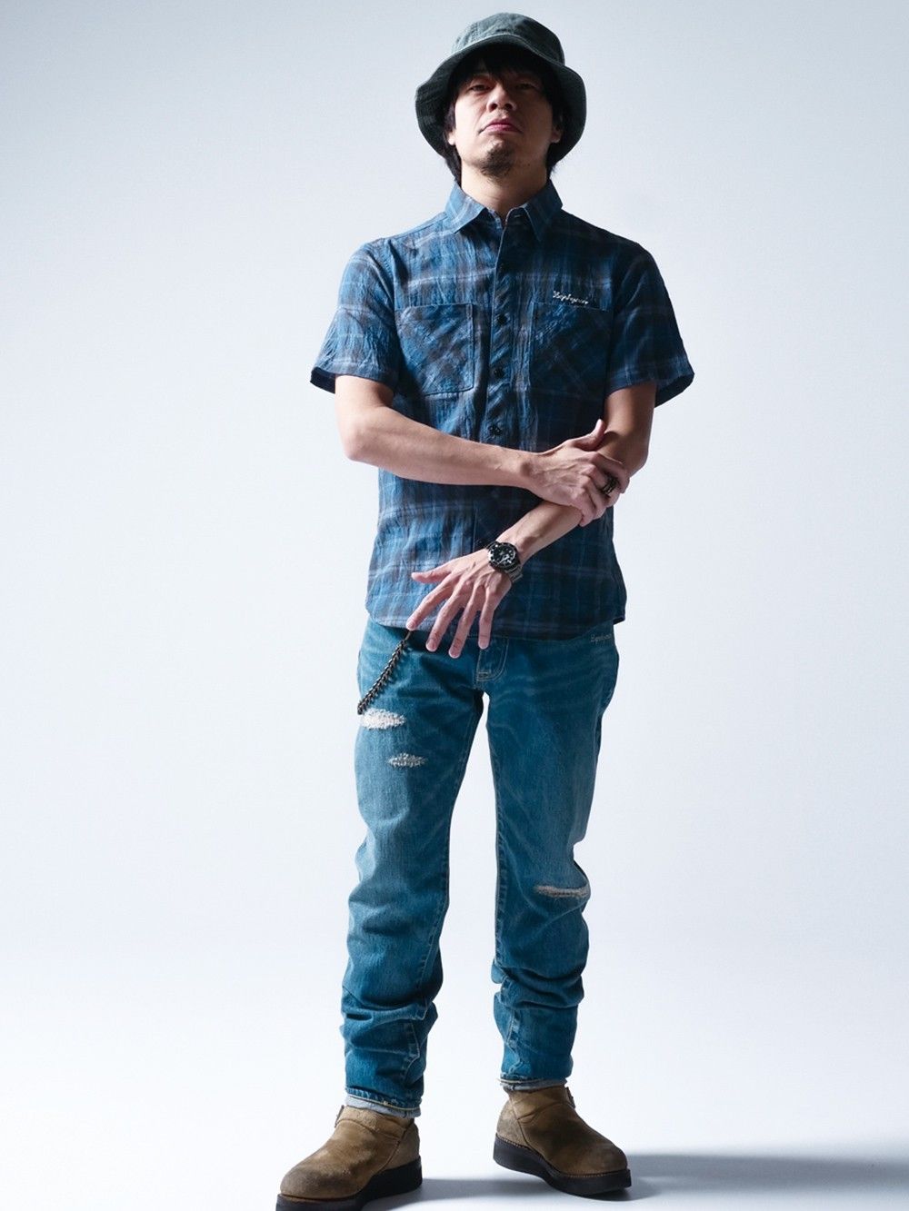 CHECK SHIRT S/S -Resolve-