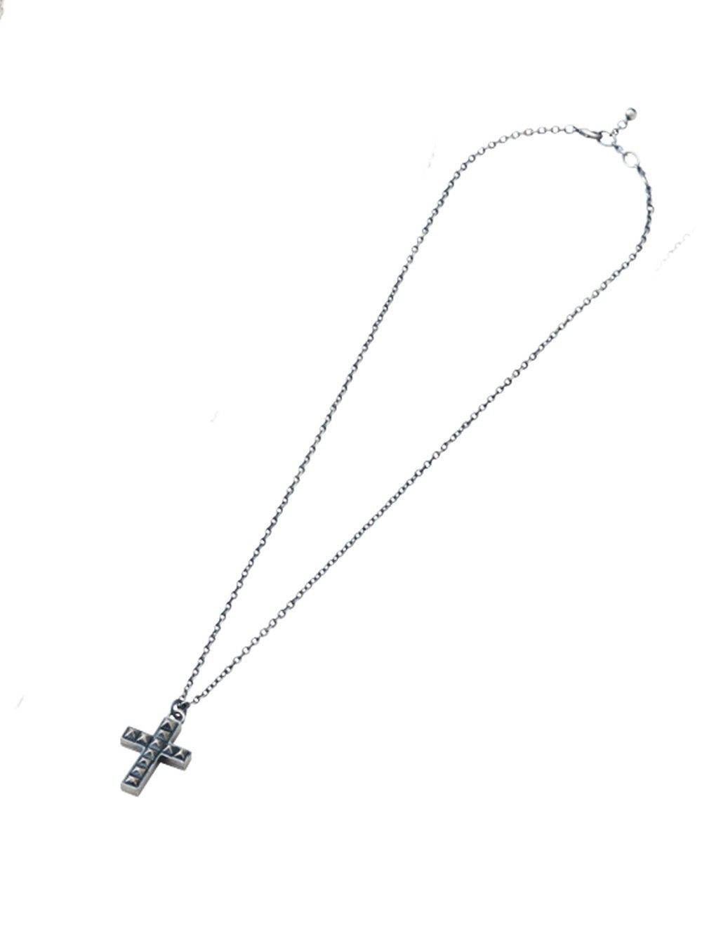 METAL NECKLACE -STUDS CROSS-