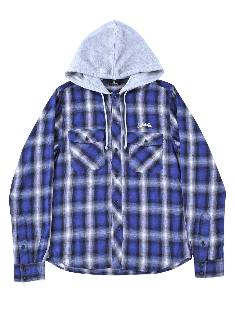 CHECK SHIRT HOODY L/S -Conductor-