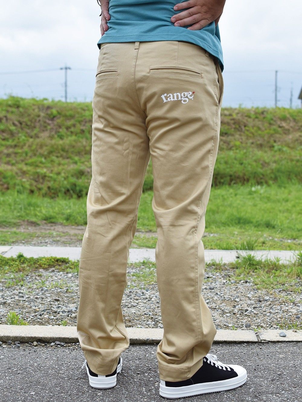 range slim fit stretch chino pants
