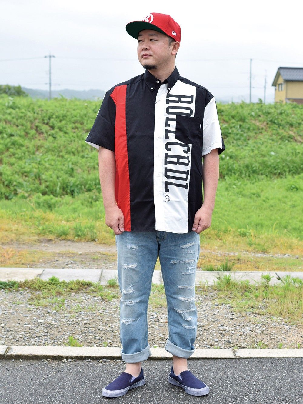 TWO COLOR BIG SHIRT