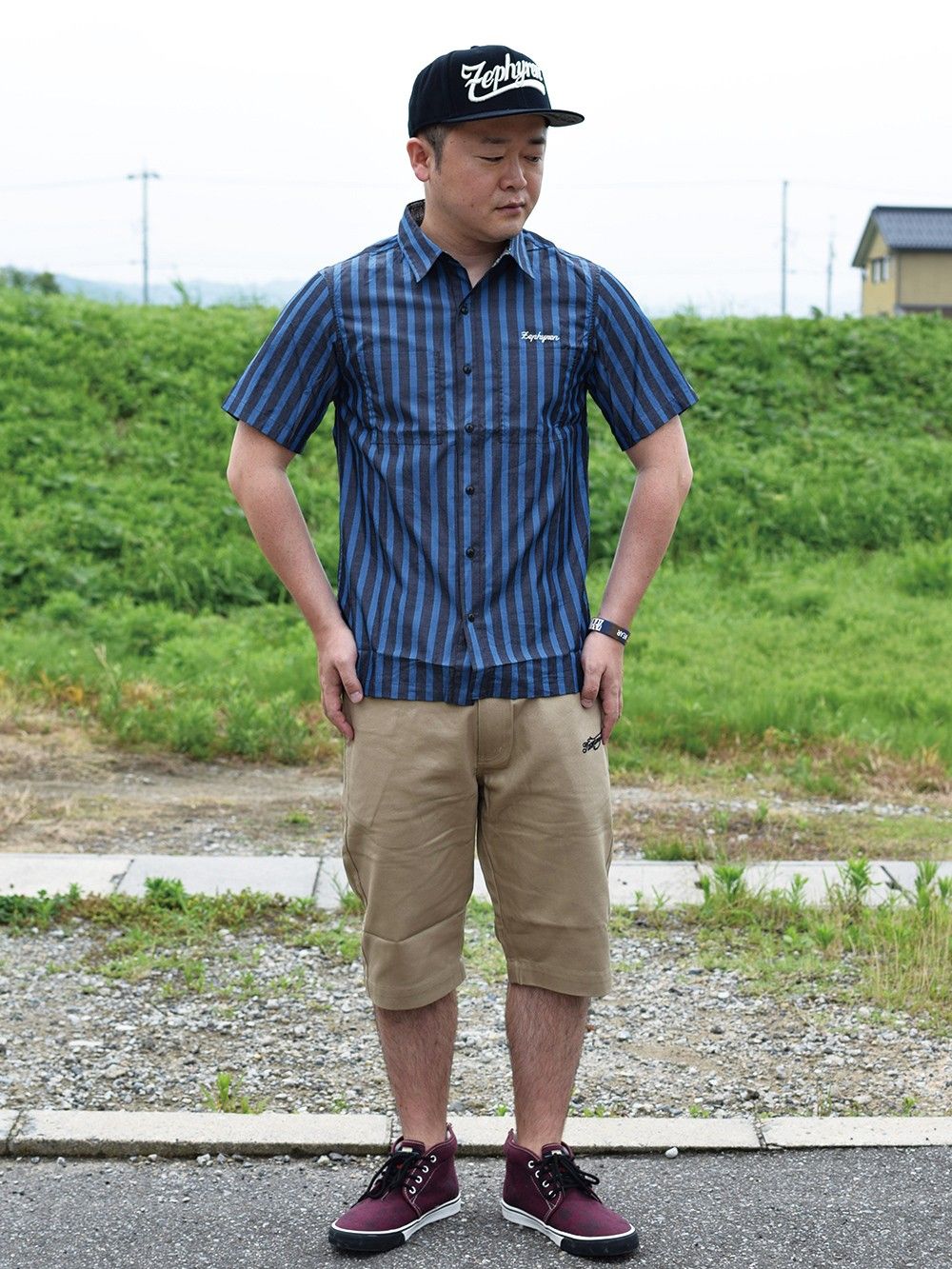 BLOCK STRIPE SHIRT S/S -Charmed SQ tone-