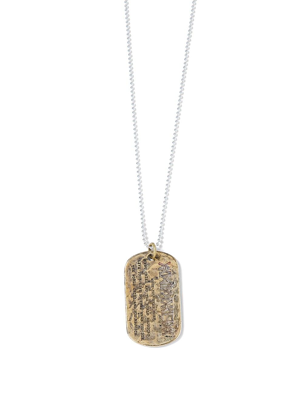 LIFE TAG-BRASS&SILVER925