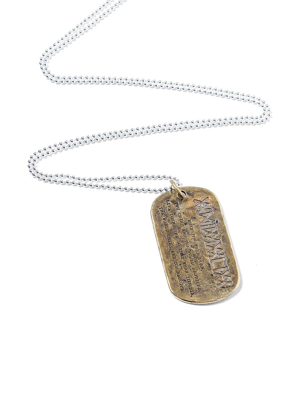 LIFE TAG-BRASS&SILVER925