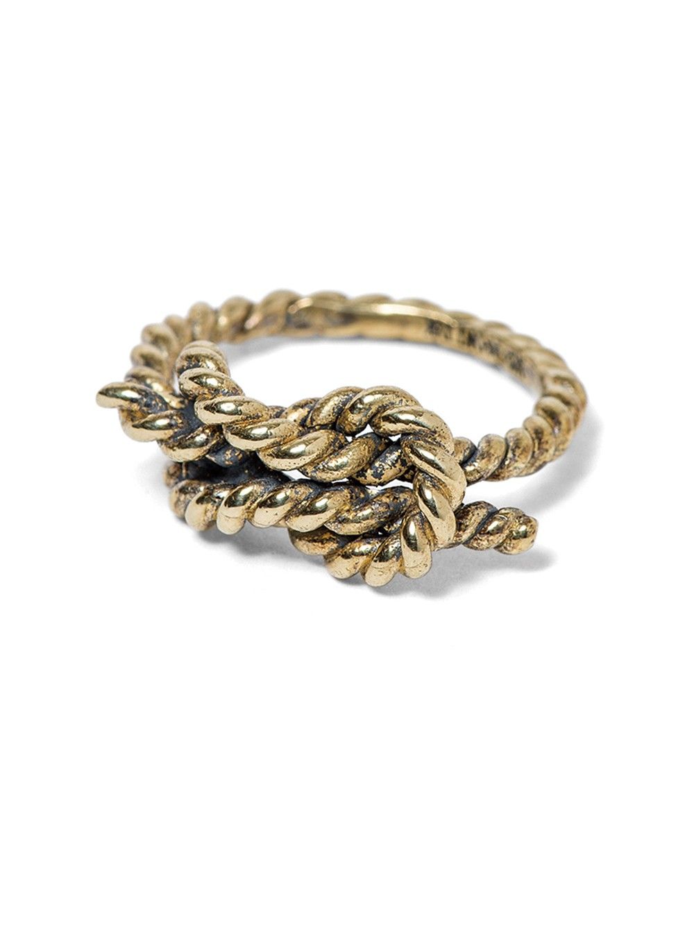 REEF KNOT RING-BRASS