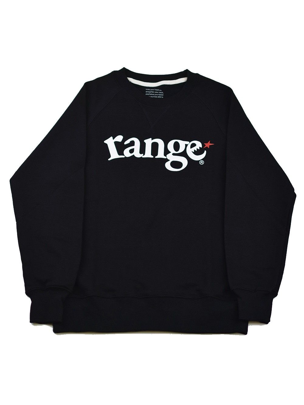range logo raglan crew sweat