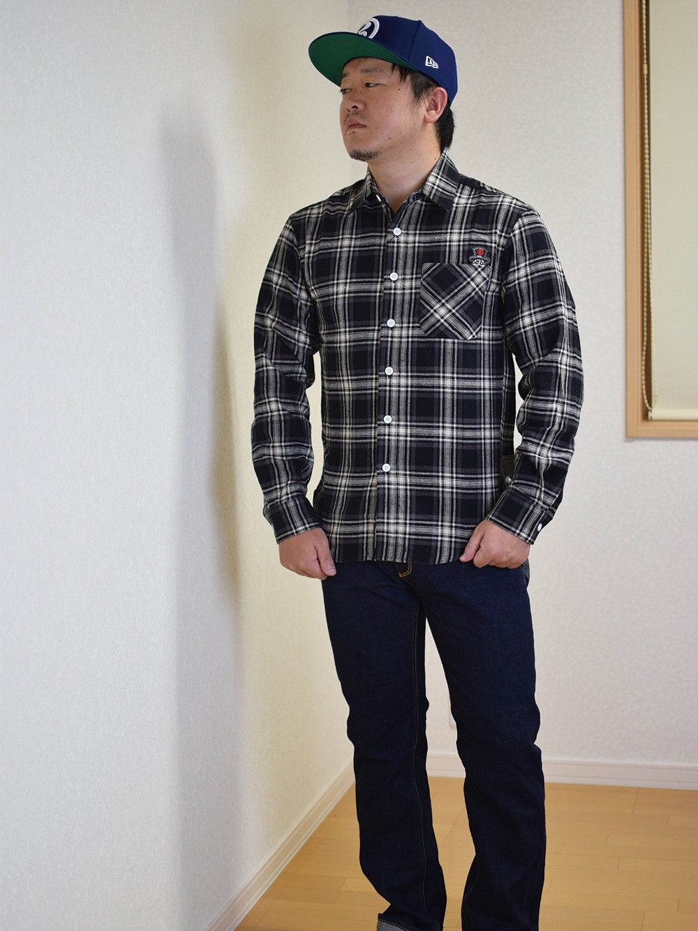 SWITCHING CHECK-SHIRT