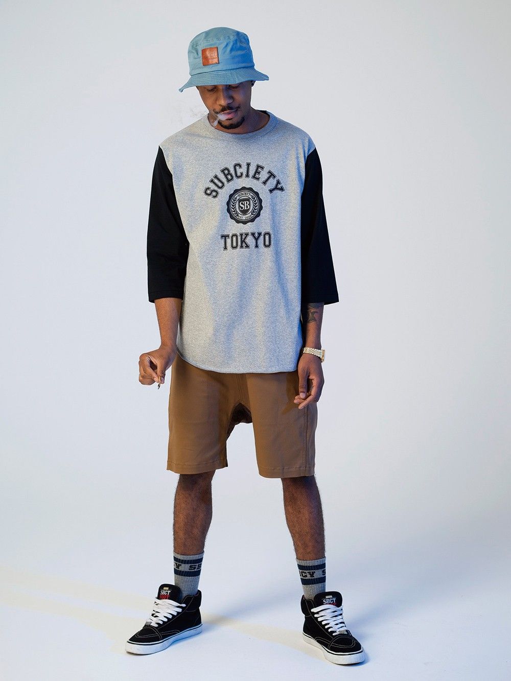 BASEBALL TEE 7/S-COLLEGE-