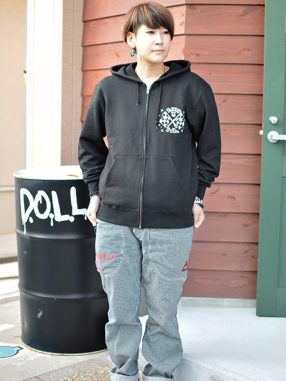 【DOLL×SABBAT13】WEIRD RACE ZIP HOODIE 〜NEVER GONNA STOP!!〜