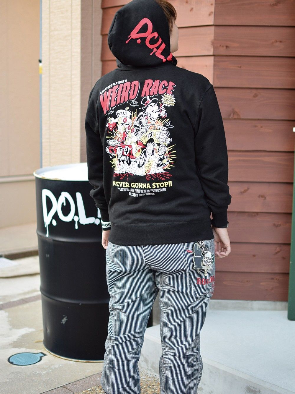 SABBAT13 - 【DOLL×SABBAT13】WEIRD RACE ZIP HOODIE 〜NEVER