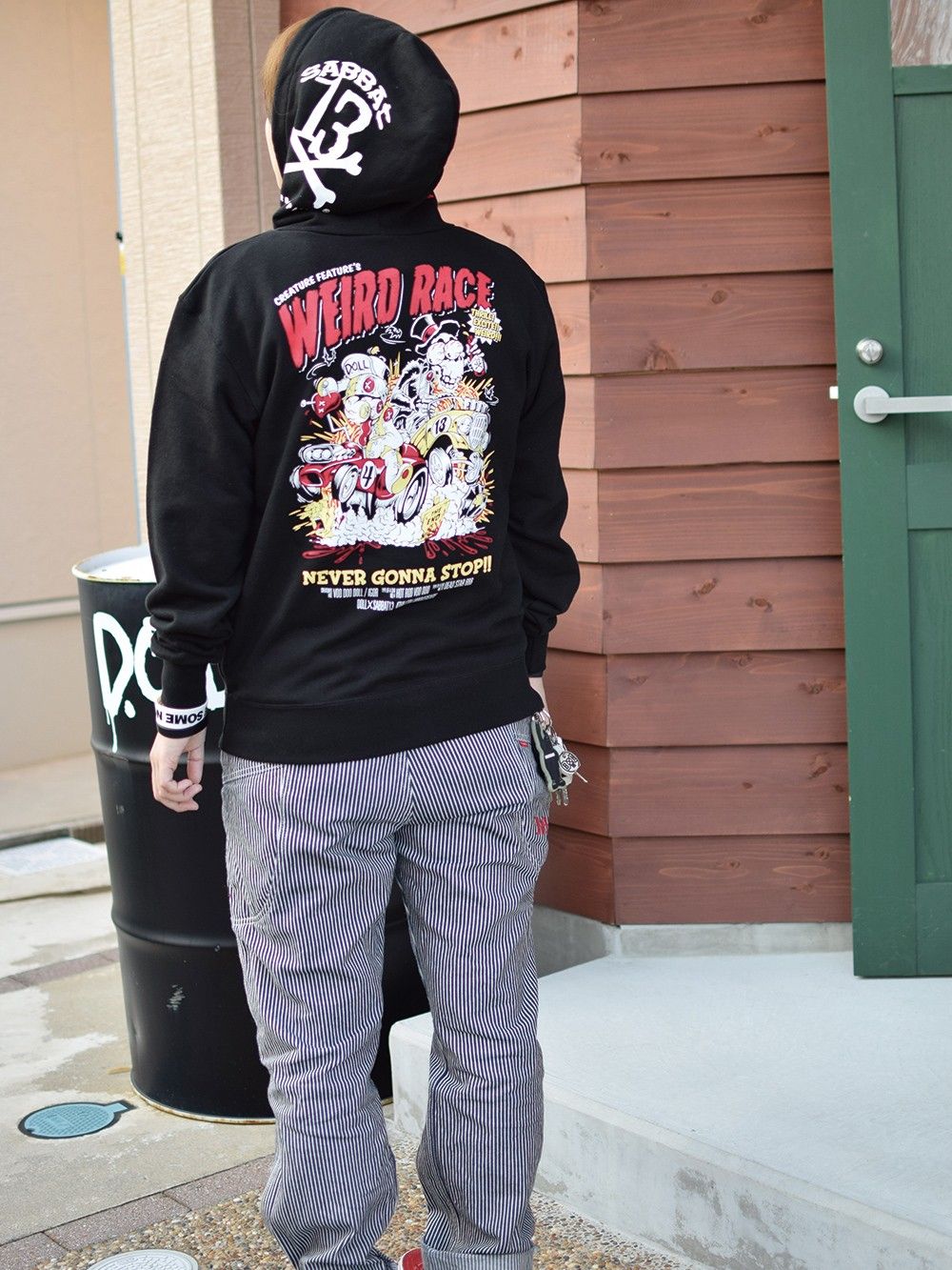 トップス sab SABBAT13 - 【DOLL×SABBAT13】WEIRD RACE ZIP HOODIE 〜NEVER