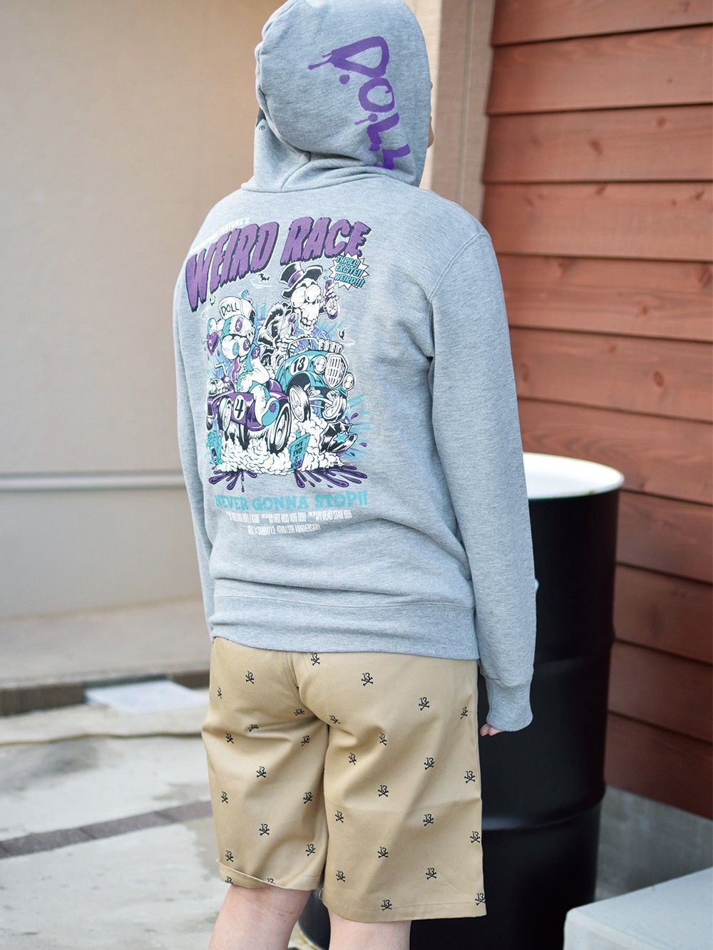 【DOLL×SABBAT13】WEIRD RACE ZIP HOODIE 〜NEVER GONNA STOP!!〜