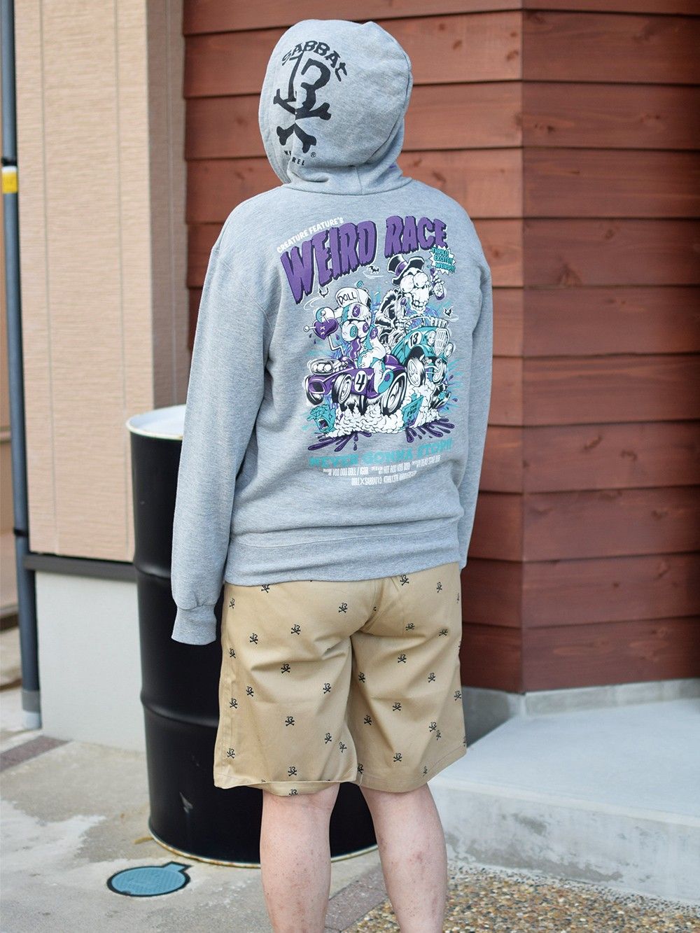 【DOLL×SABBAT13】WEIRD RACE ZIP HOODIE 〜NEVER GONNA STOP!!〜