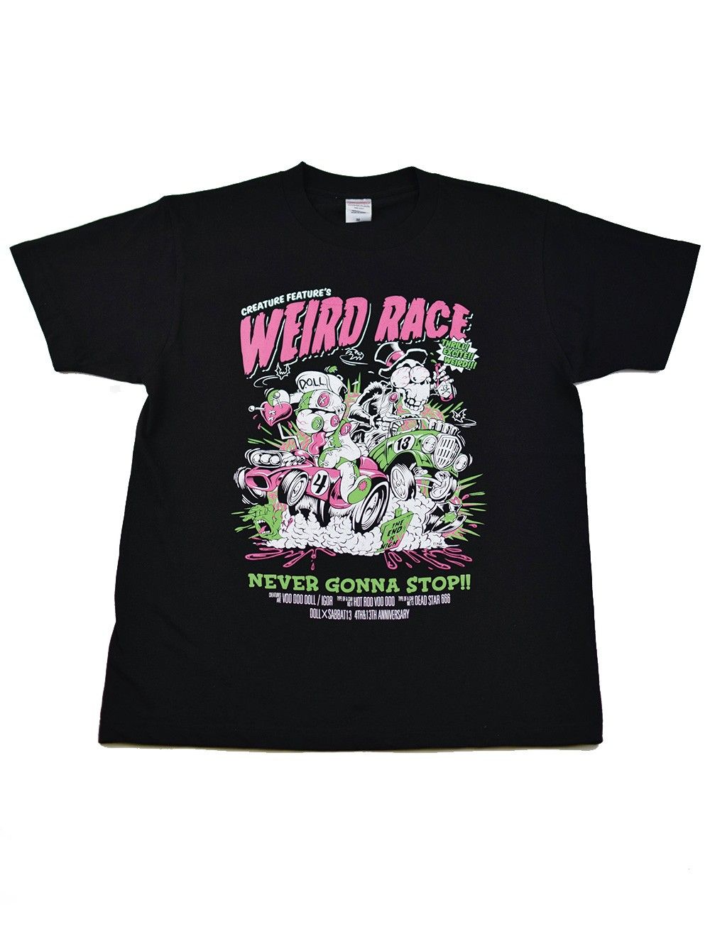 【DOLL×SABBAT13】WEIRD RACE TEE 〜NEVER GONNA STOP!!〜