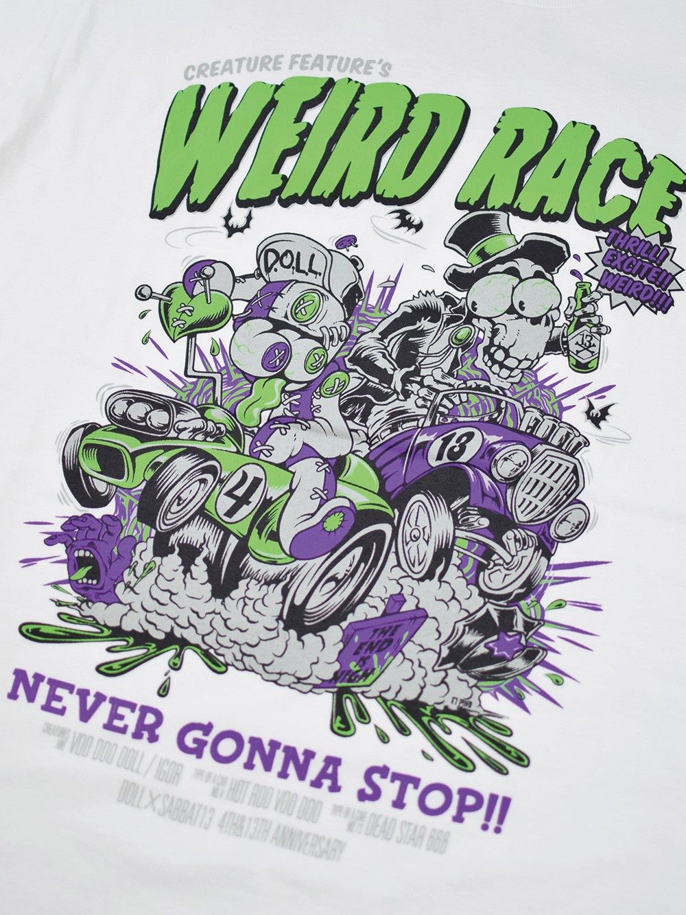 【DOLL×SABBAT13】WEIRD RACE TEE 〜NEVER GONNA STOP!!〜