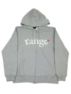 range logo sweat zip hoody