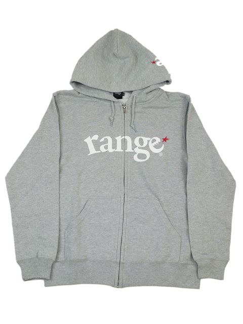 range logo sweat zip hoody