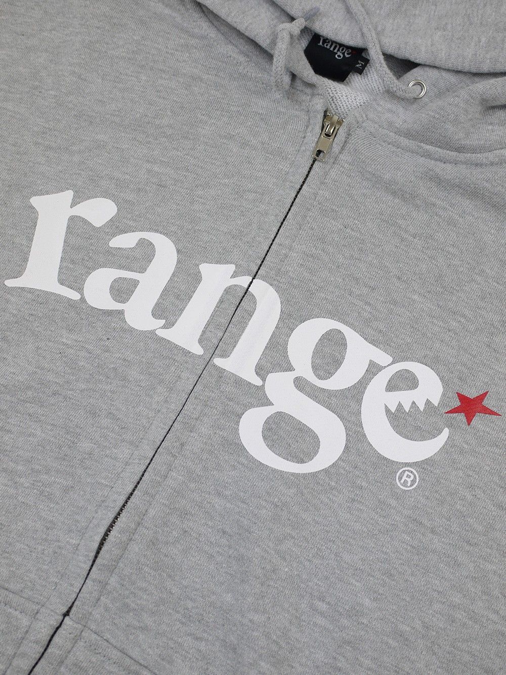 range logo sweat zip hoody