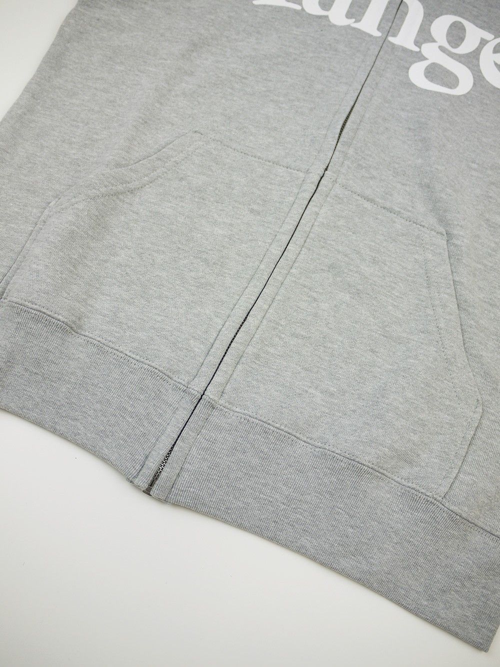 range logo sweat zip hoody