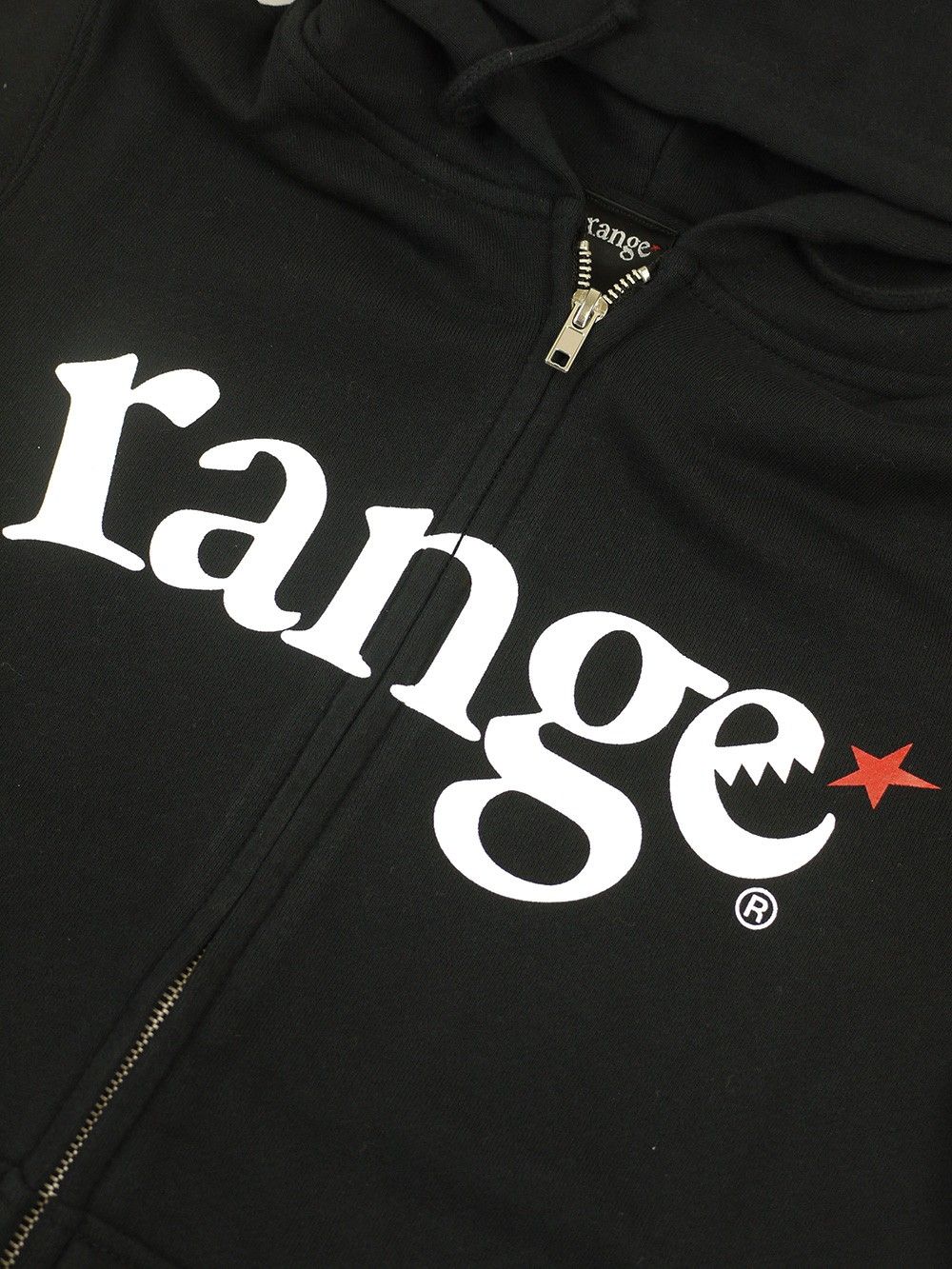 range logo sweat zip hoody