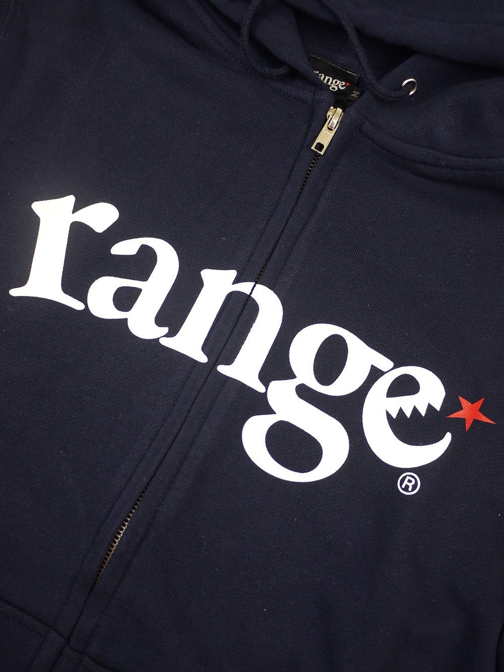 range logo sweat zip hoody