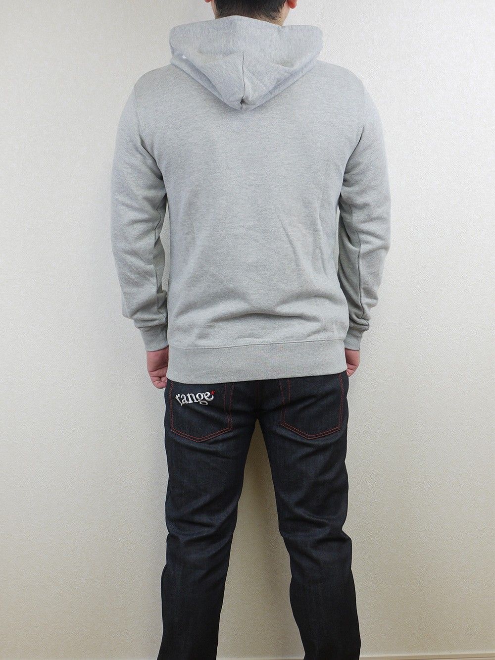 range logo sweat zip hoody