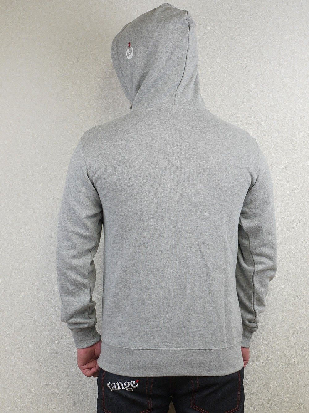 range logo sweat zip hoody