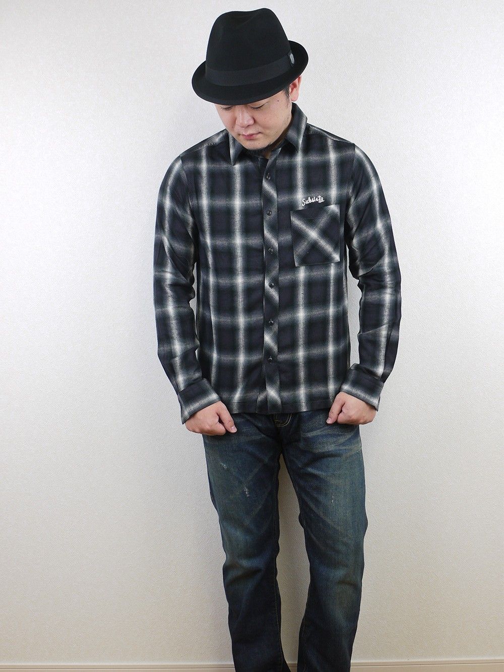 CHECK SHIRT L/S -Conductor-