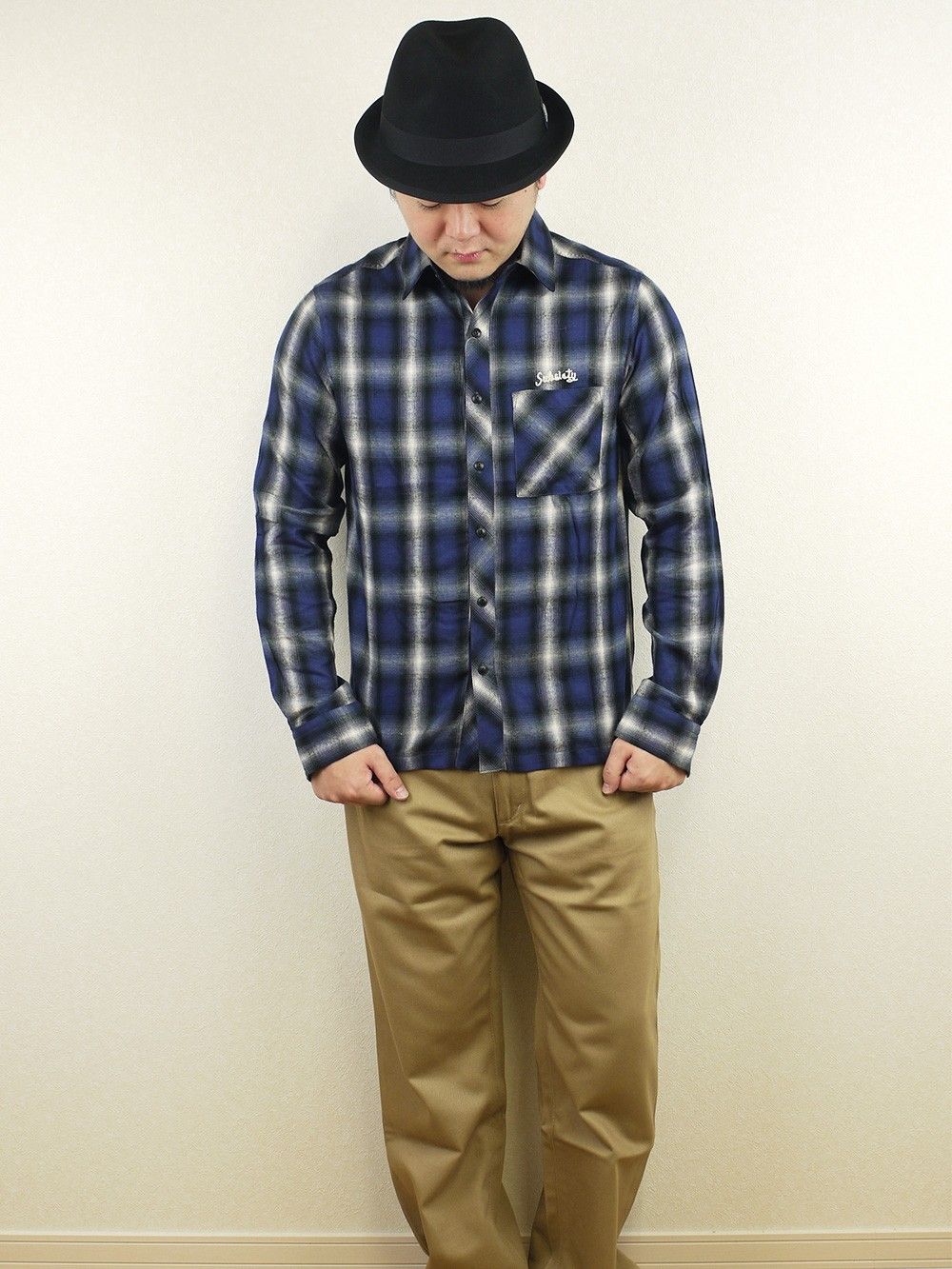 CHECK SHIRT L/S -Conductor-