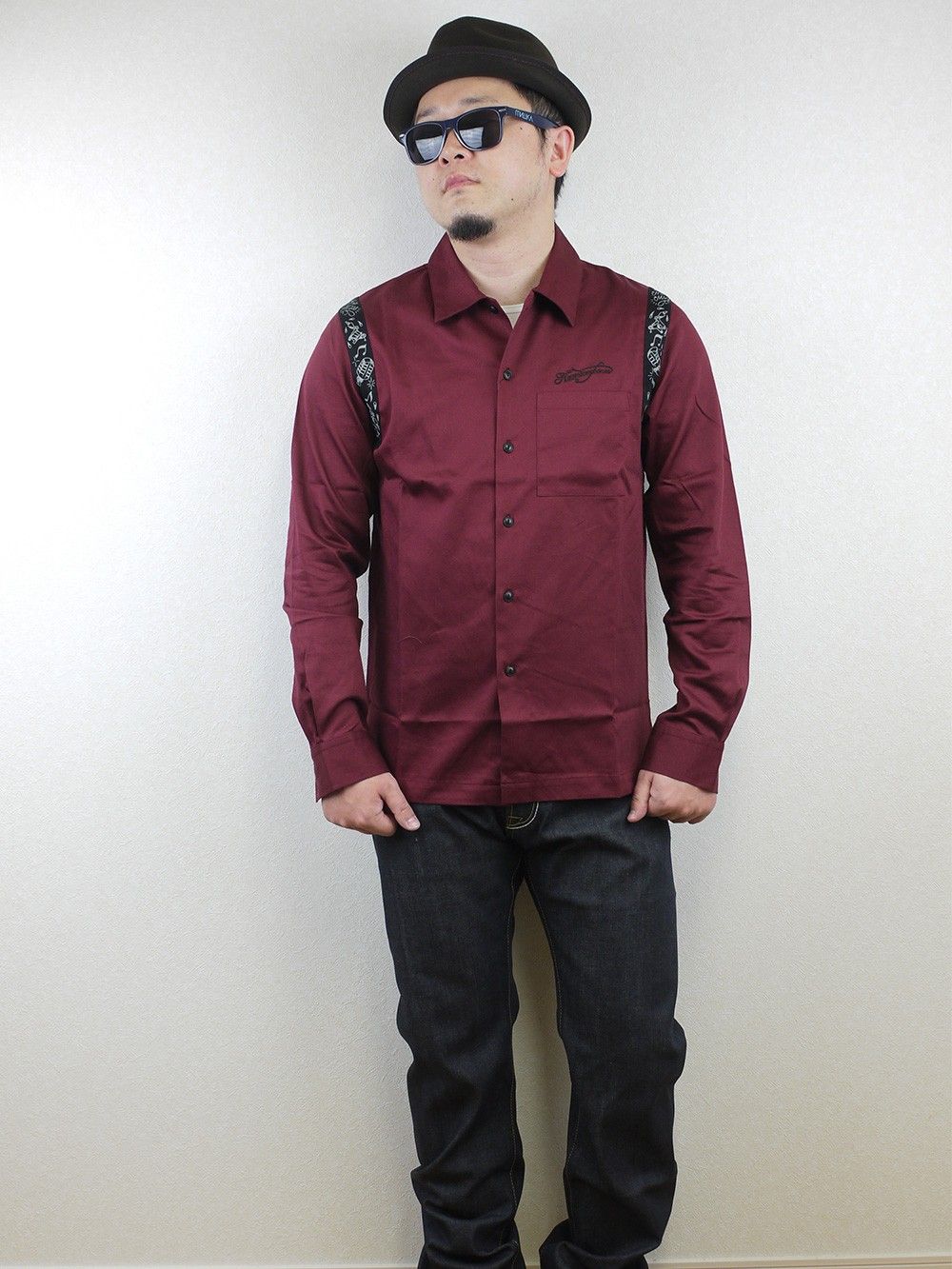 WORK SHIRT L/S -MAD SKULL-