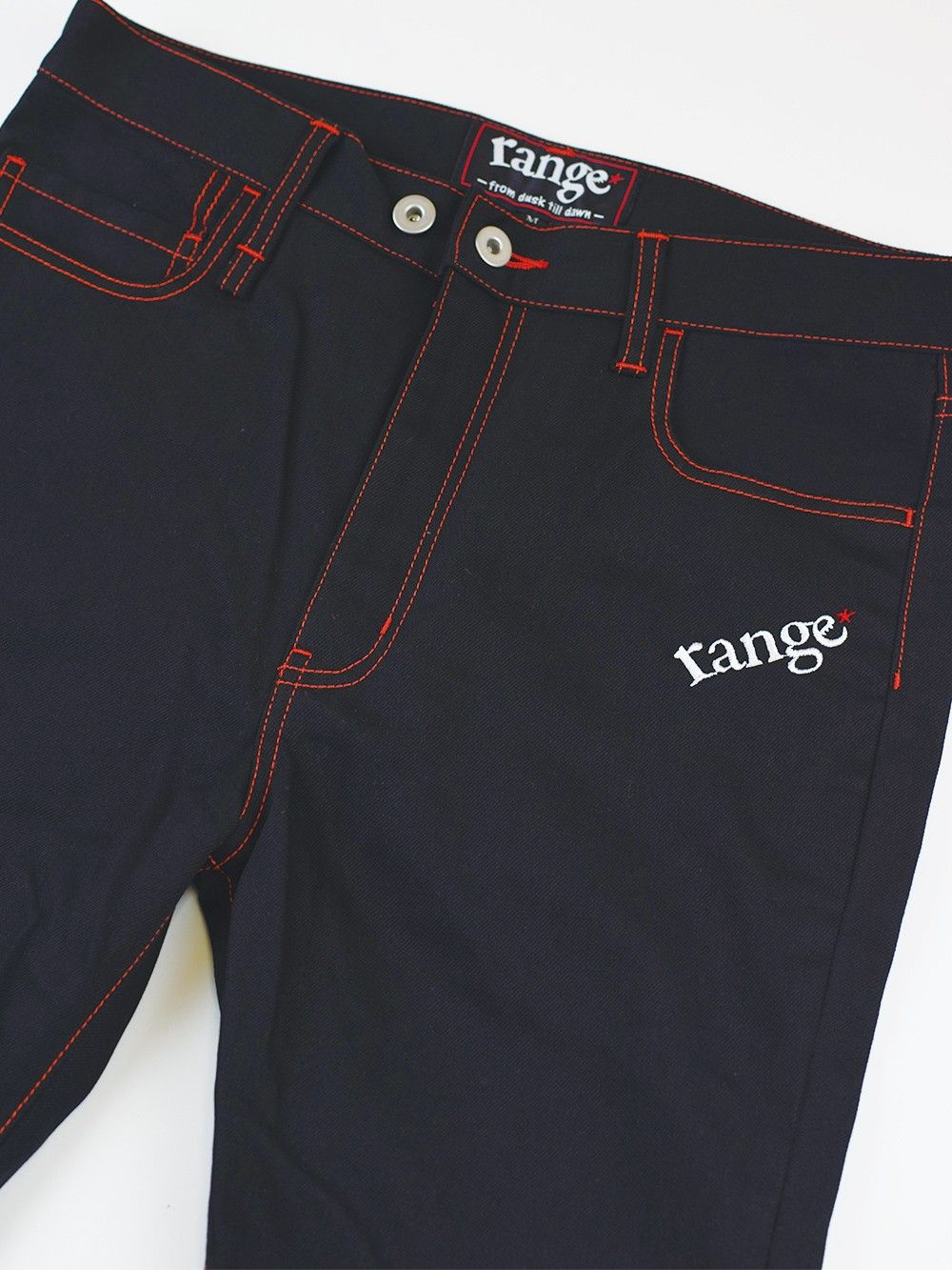 range tapered denim pant