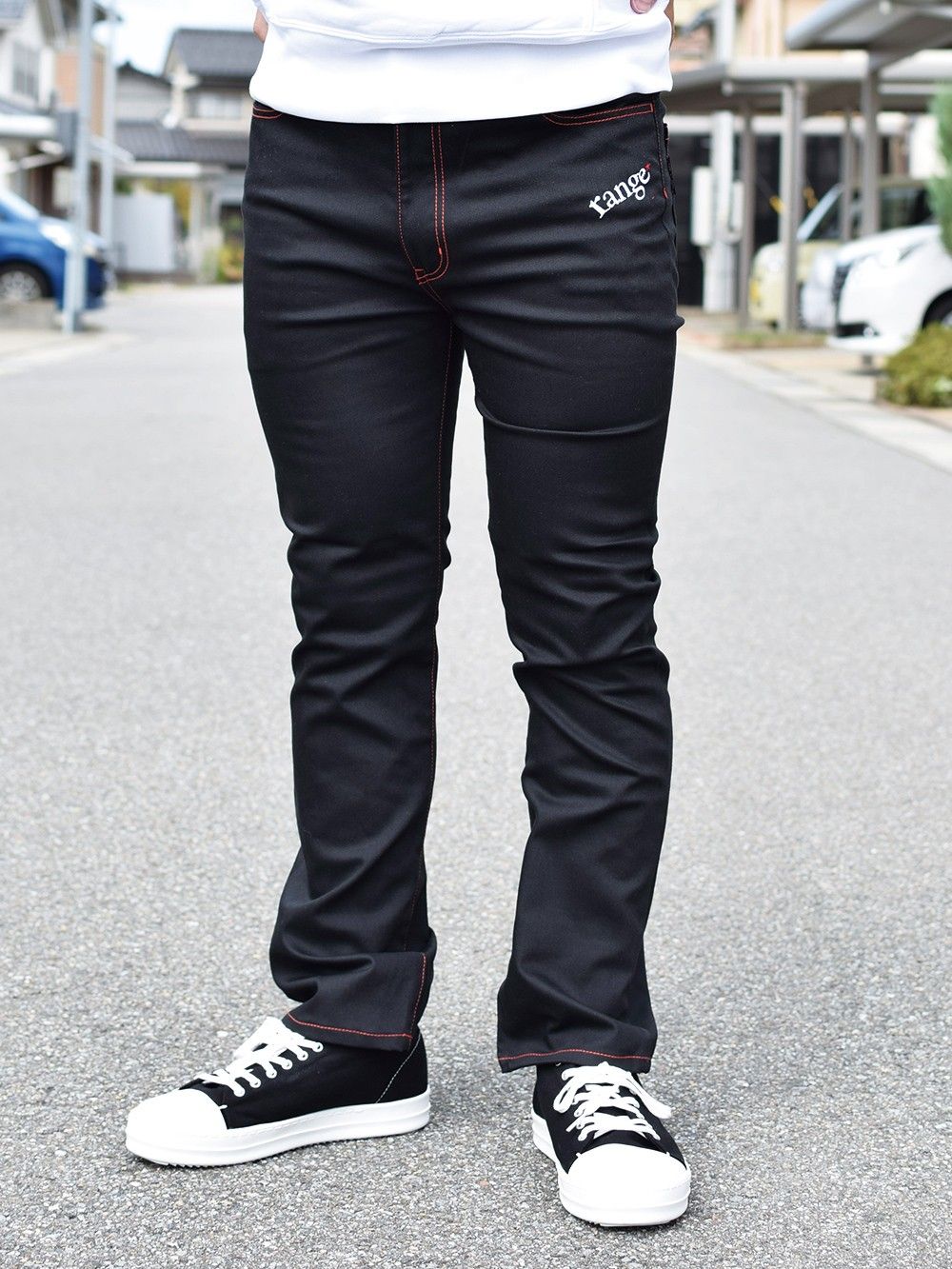 range tapered denim pant