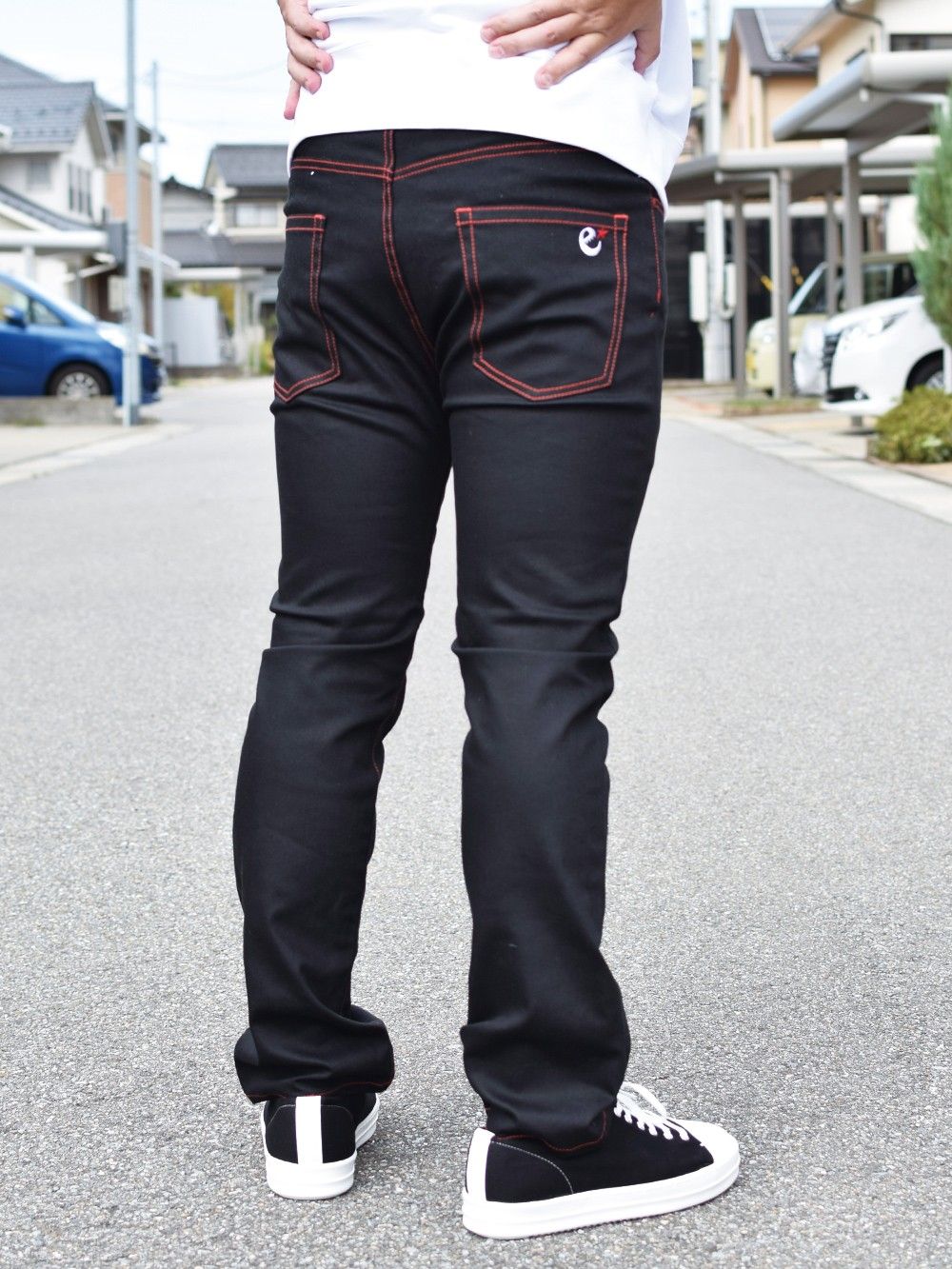 range tapered denim pant