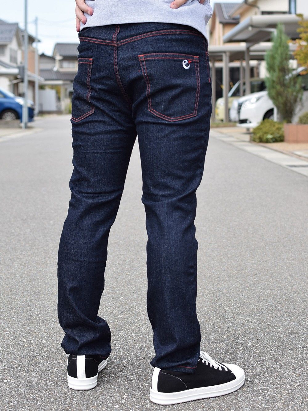 range tapered denim pant