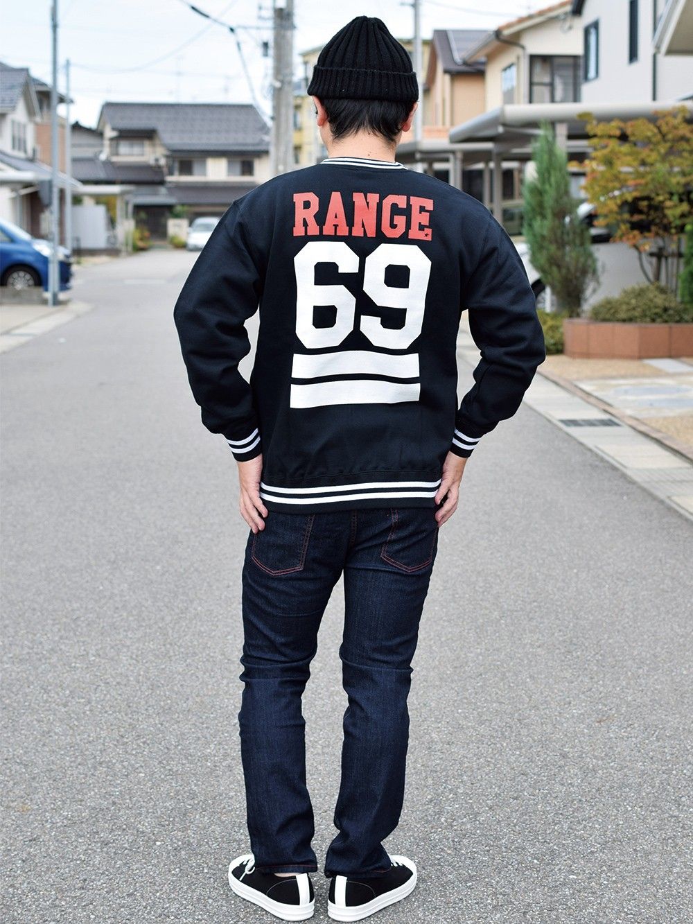 range tapered denim pant