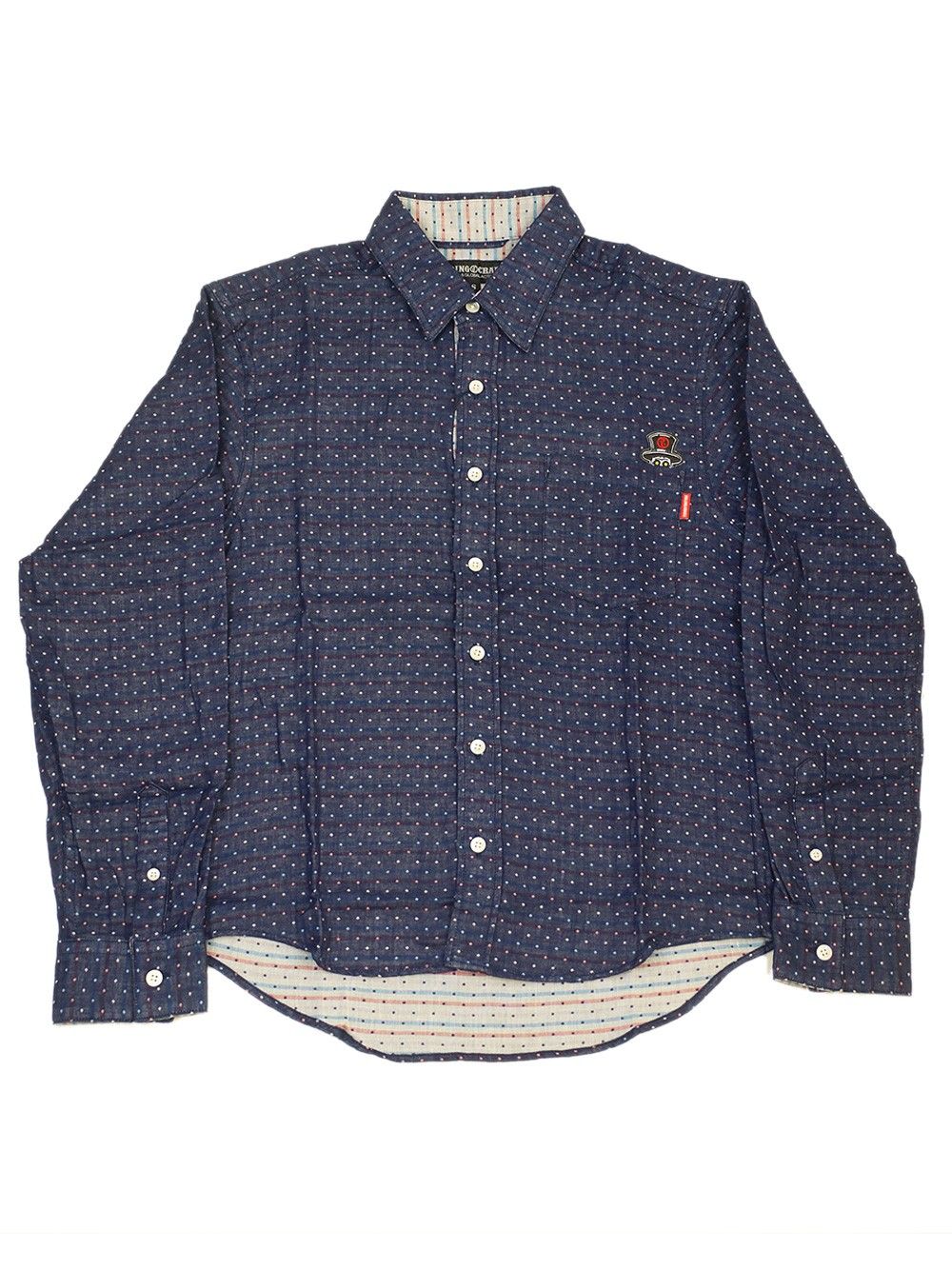 SMALL DOT W-GAUZE SHIRT