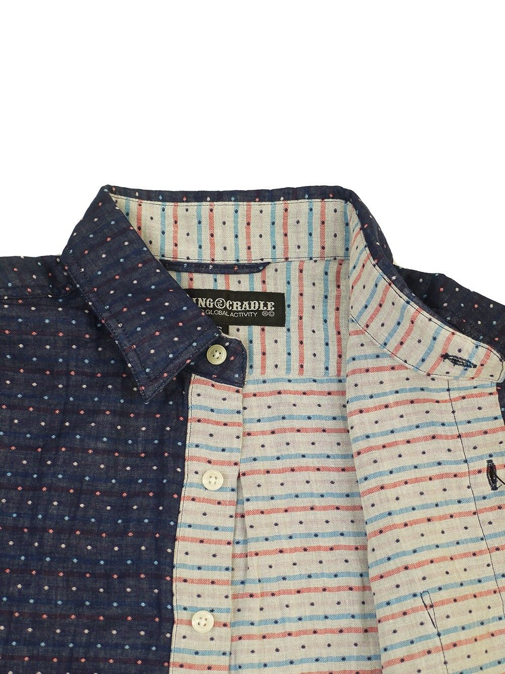 SMALL DOT W-GAUZE SHIRT