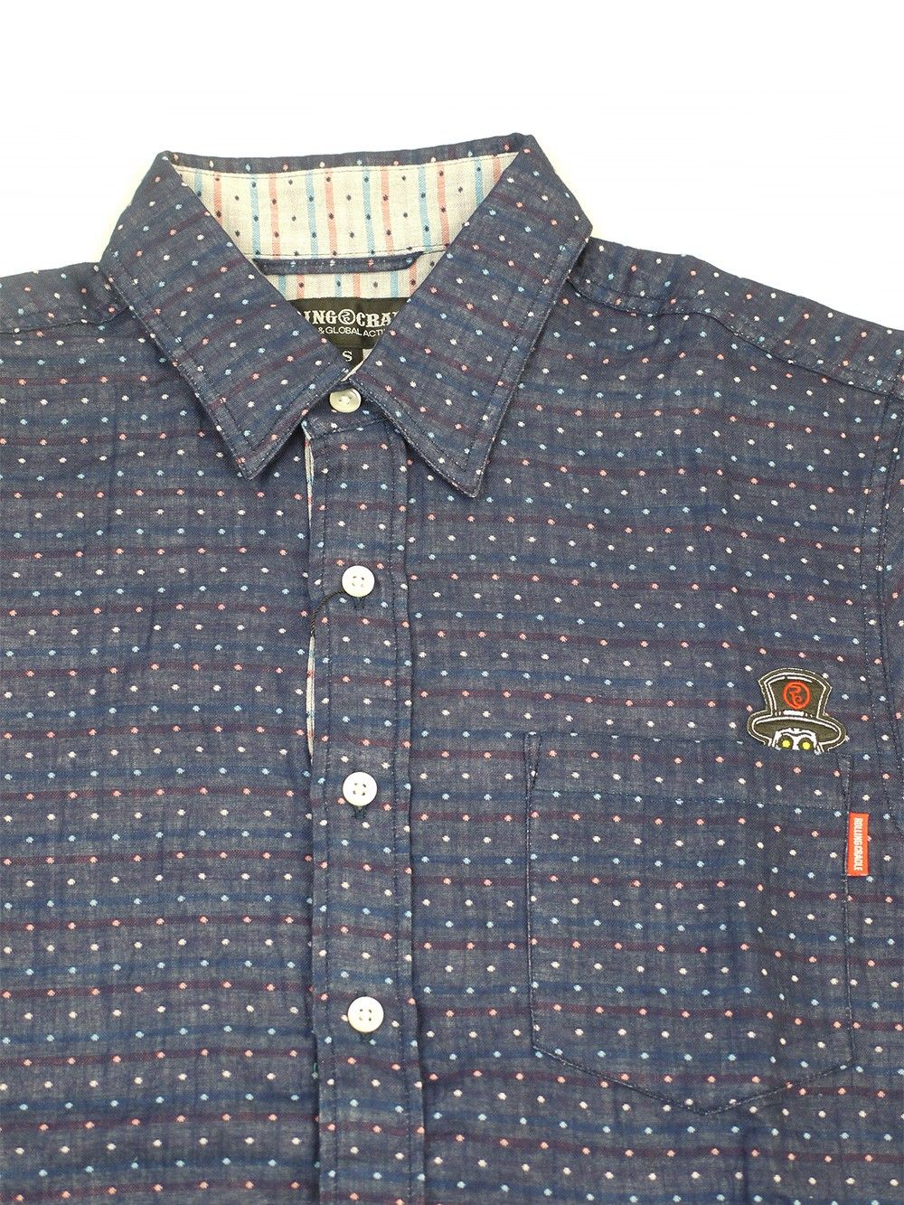SMALL DOT W-GAUZE SHIRT