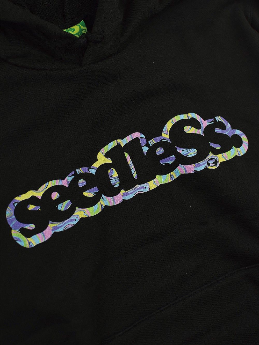 coop with tie die pull over hoody