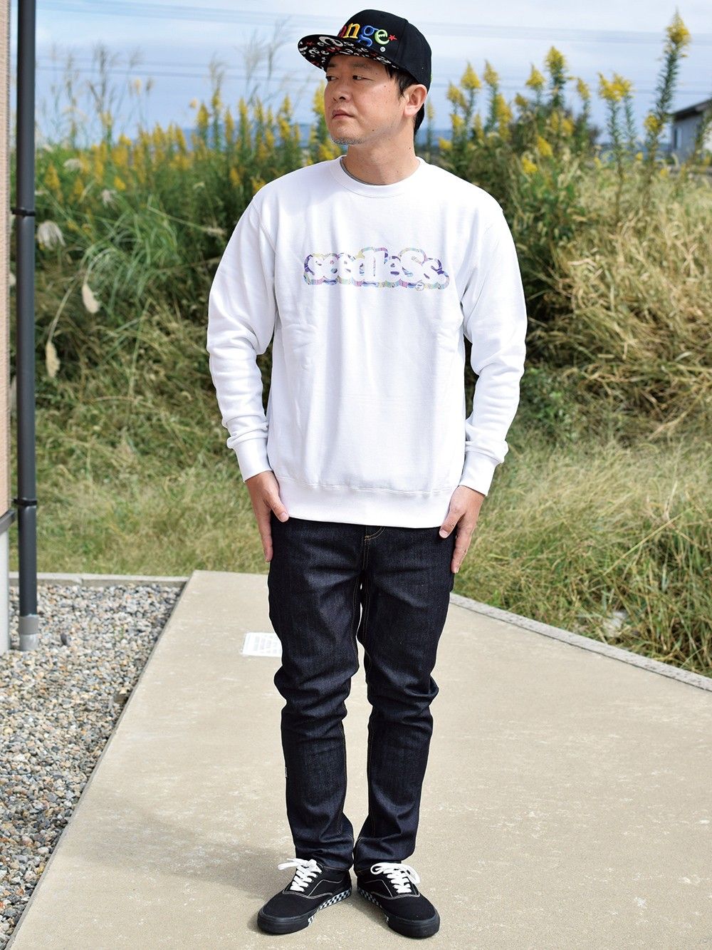 coop with tie die crew sweat