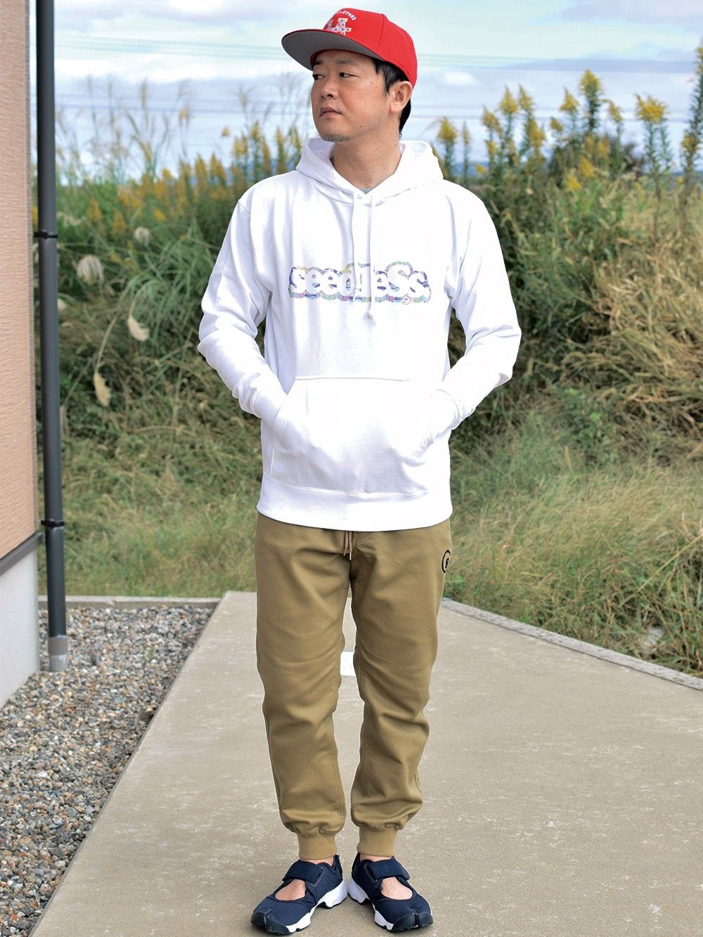 coop with tie die pull over hoody