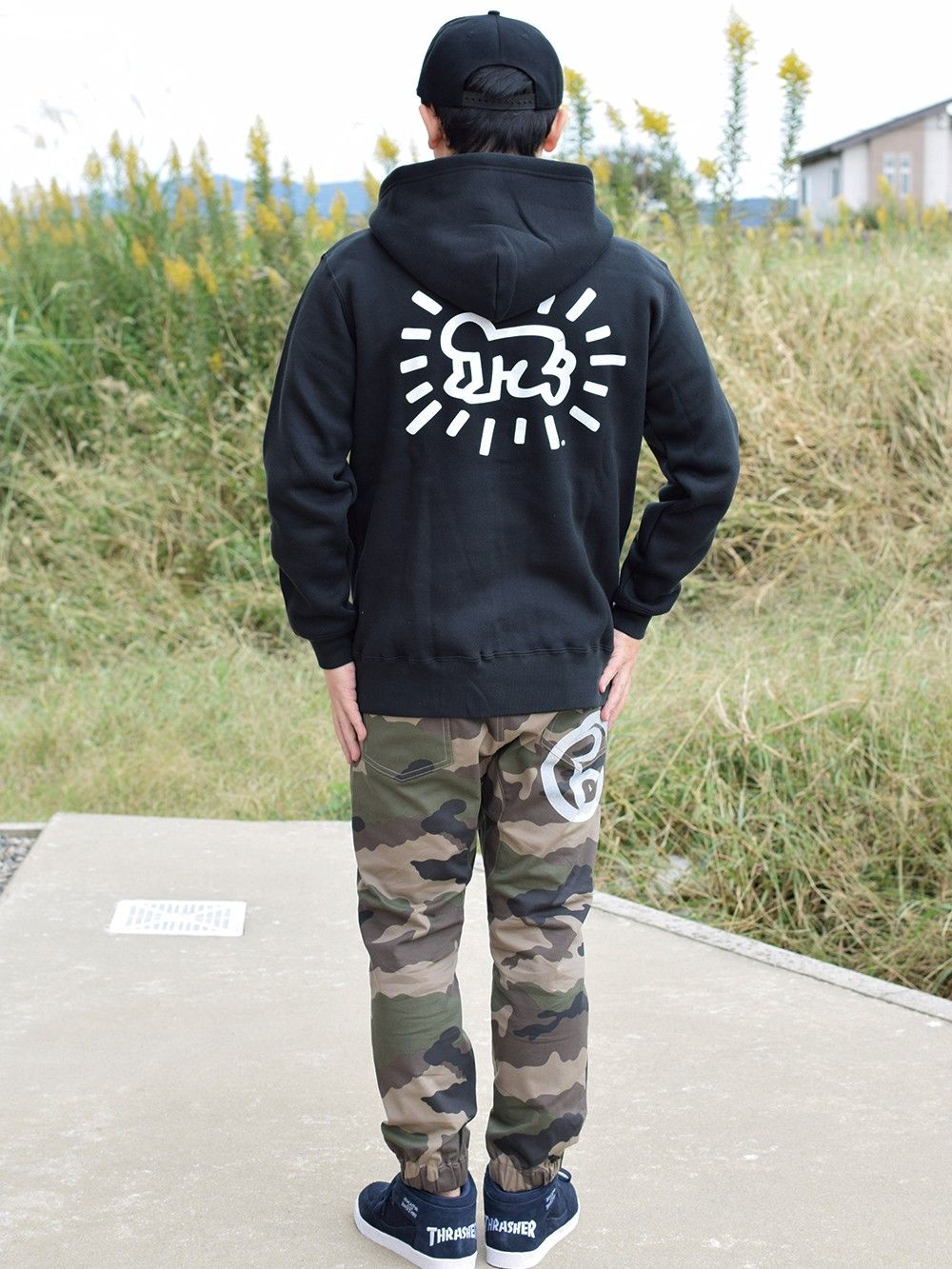 THRASHER×Keith Haring ZIP PARKA