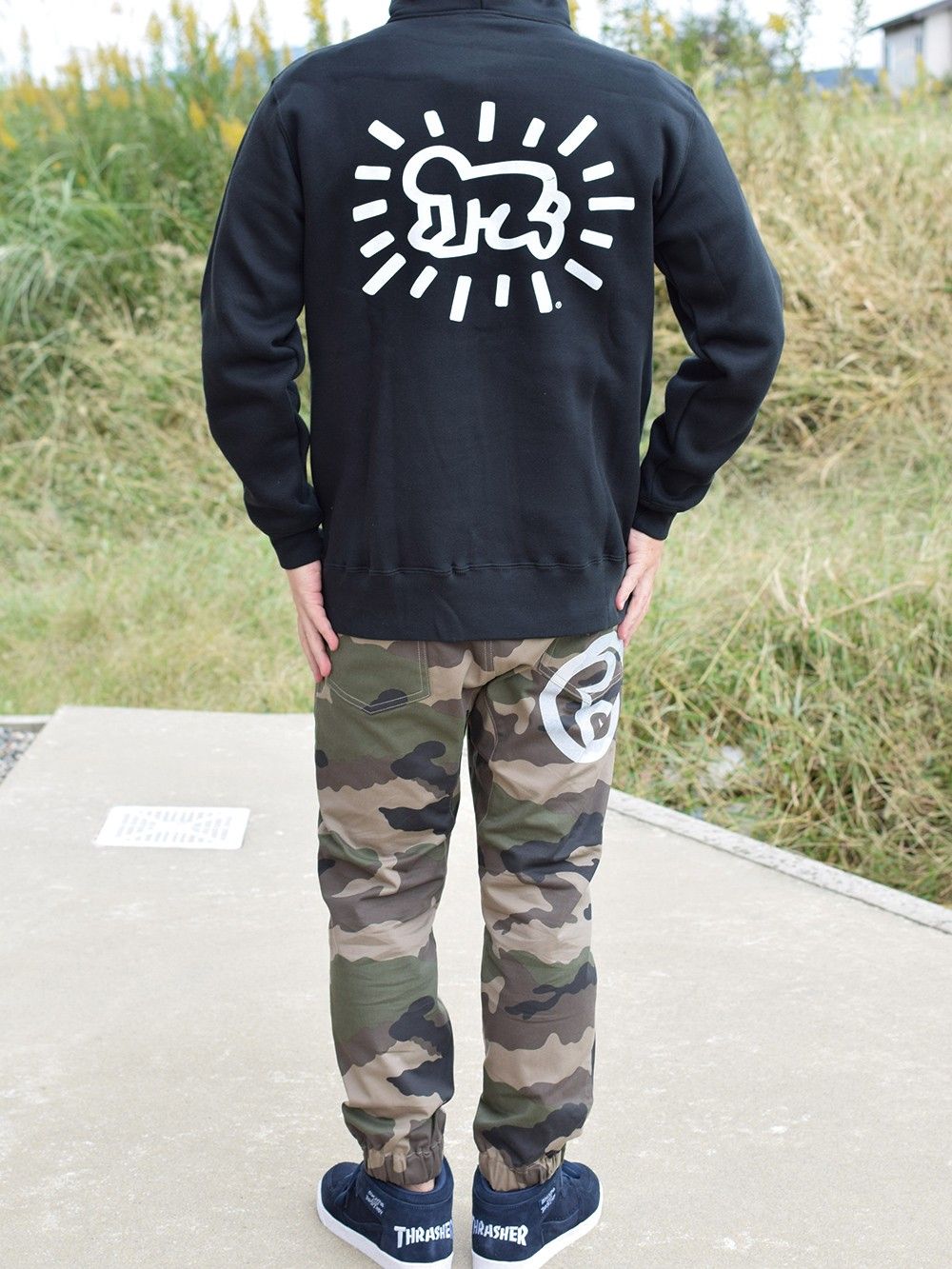 THRASHER×Keith Haring ZIP PARKA