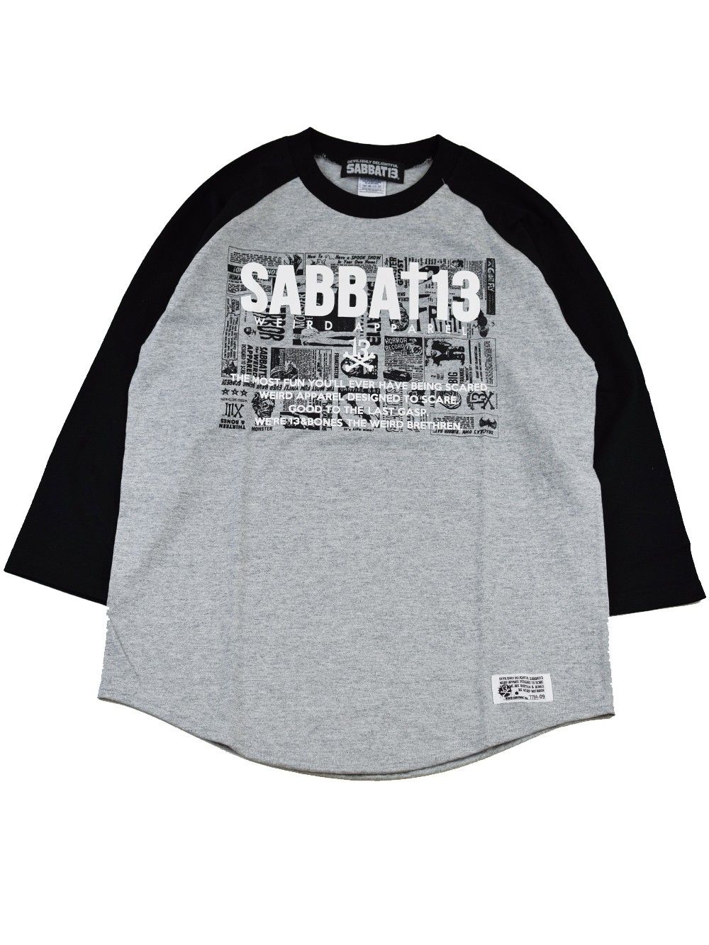 EERIE AD. 7/S RAGLAN T